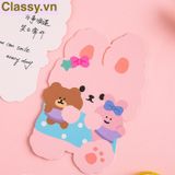  Q977 Thiệp cute Kích thước 15CMX11CM chúc mừng 8-3, 20-11, Sinh Nhật,  Lễ lạt, Cảm Ơn , Tình Yêu in hình hoạt hình 