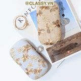  [GIAO HÀNG 7-23036 NGÀY]  Clutch cầm tay xỏ ngón thêu hoa thanh lịch trang nhã dành cho tiệc tối, mặc áo dài, dự sự kiện T158 