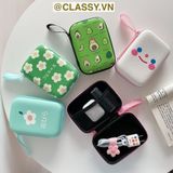  Túi Hộp hình vali đựng phụ kiện & dây cáp sạc (Size siêu to khổng lồ) 13.5 cm* 9.5 cm * 3.2 CM in hình hoạt hình (T293) 