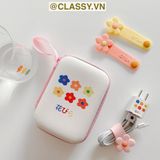  Túi Hộp hình vali đựng phụ kiện & dây cáp sạc (Size siêu to khổng lồ) 13.5 cm* 9.5 cm * 3.2 CM in hình hoạt hình (T293) 