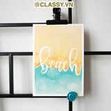  Thiệp vẽ tay bằng màu nước Classy trên nền giấy art Lan Vi 210GSM, kích thước đi kèm với phong bì của CLASSY STUDIO 