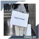  [GIAO HÀNG 7-25 NGÀY]  TÚI GIẤY DÀY DẶN kích thước 40*50*18 CM LÀM QUÀ TẶNG MÀU TRẰNG, in chữ 