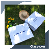  [GIAO HÀNG 7-25 NGÀY]  TÚI GIẤY DÀY DẶN kích thước 40*50*18 CM LÀM QUÀ TẶNG MÀU TRẰNG, in chữ 
