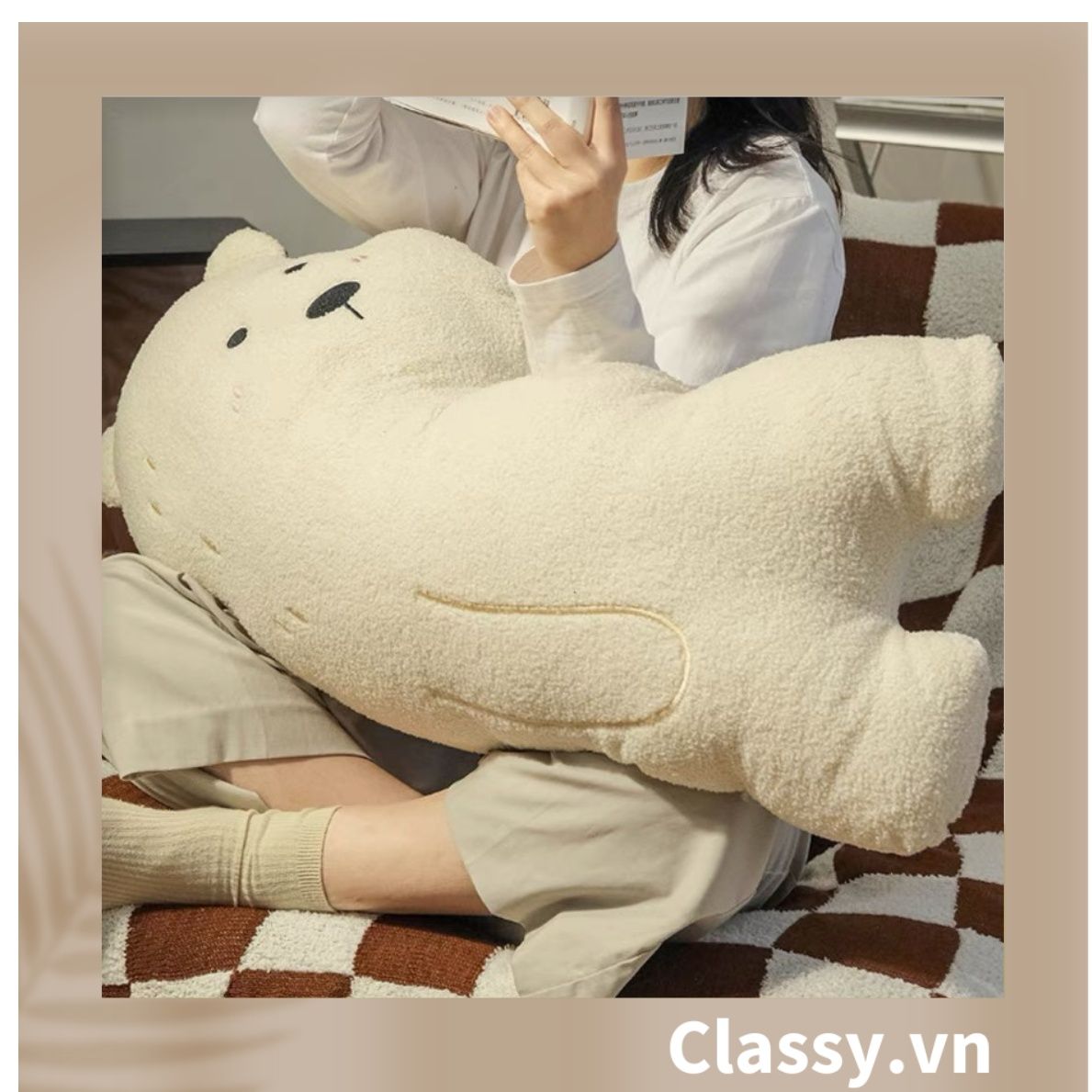  [GIAO HÀNG 7-25 NGÀY] Classy gấu bông đồ chơi hình con vật siêu mịn siêu êm B1368 