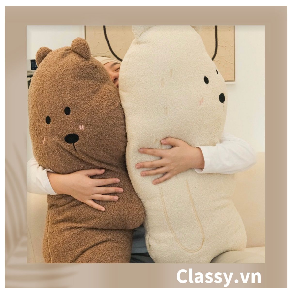  [GIAO HÀNG 7-25 NGÀY] Classy gấu bông đồ chơi hình con vật siêu mịn siêu êm B1368 