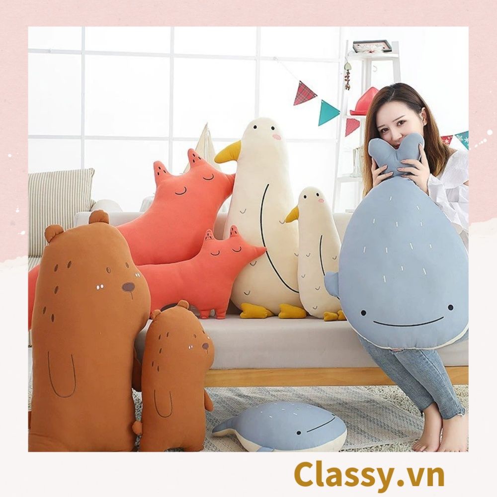 [GIAO HÀNG 7-25 NGÀY] Classy gấu bông đồ chơi hình con vật siêu mịn siêu êm B1368 