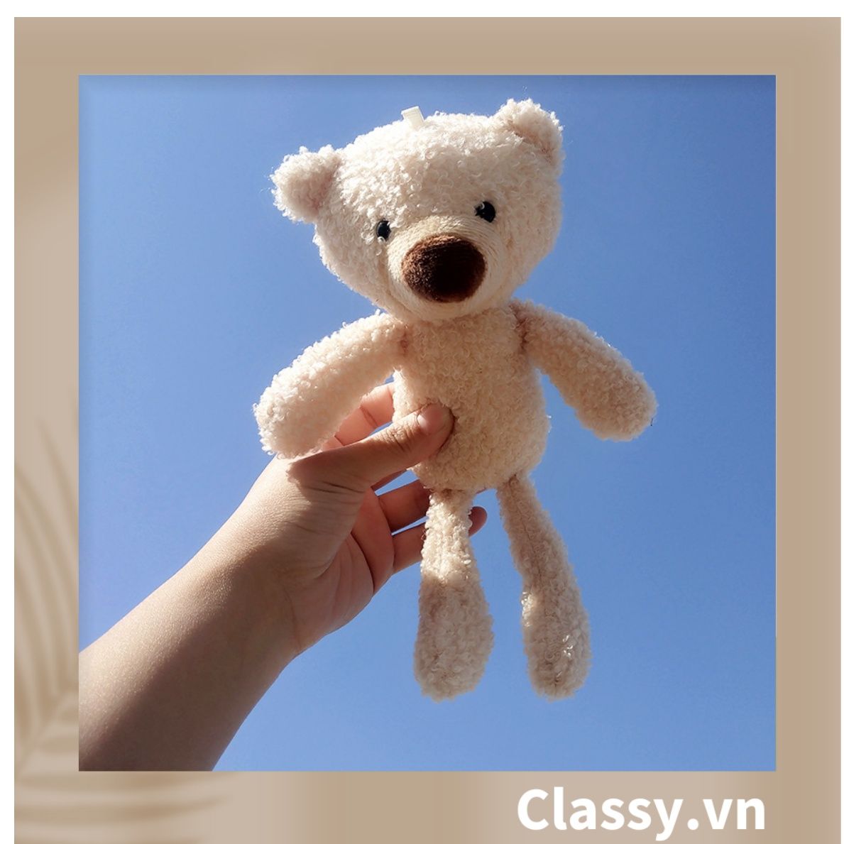  [GIAO HÀNG 7-25 NGÀY]  Classy Gấu bông, thú nhồi bông cỡ nhỏ làm quà tặng, móc khóa B1408 