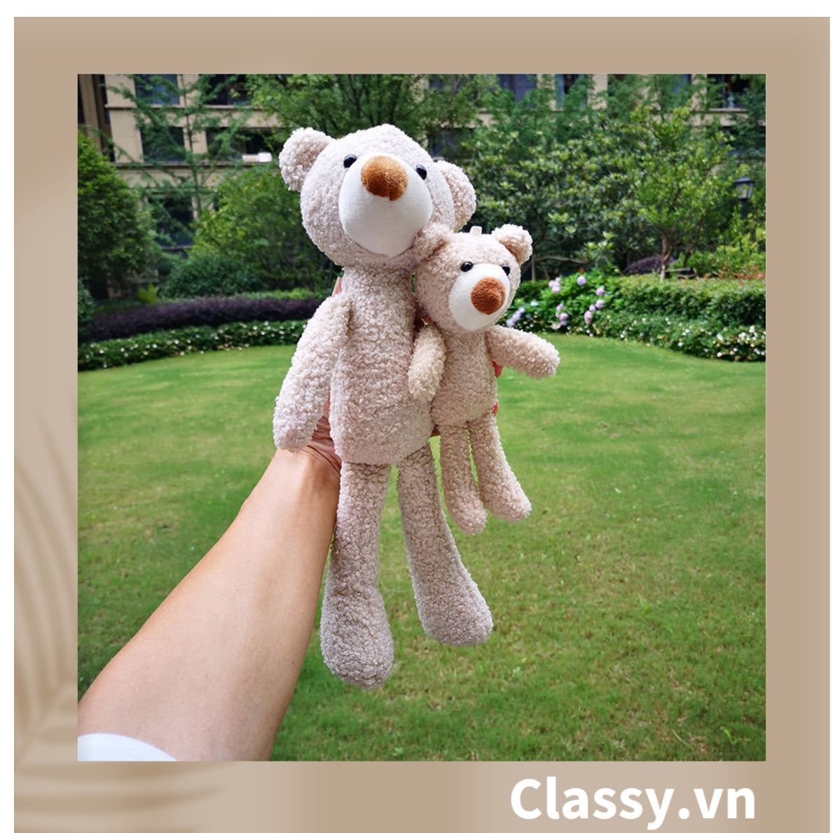  [GIAO HÀNG 7-25 NGÀY]  Classy Gấu bông, thú nhồi bông cỡ nhỏ làm quà tặng, móc khóa B1408 