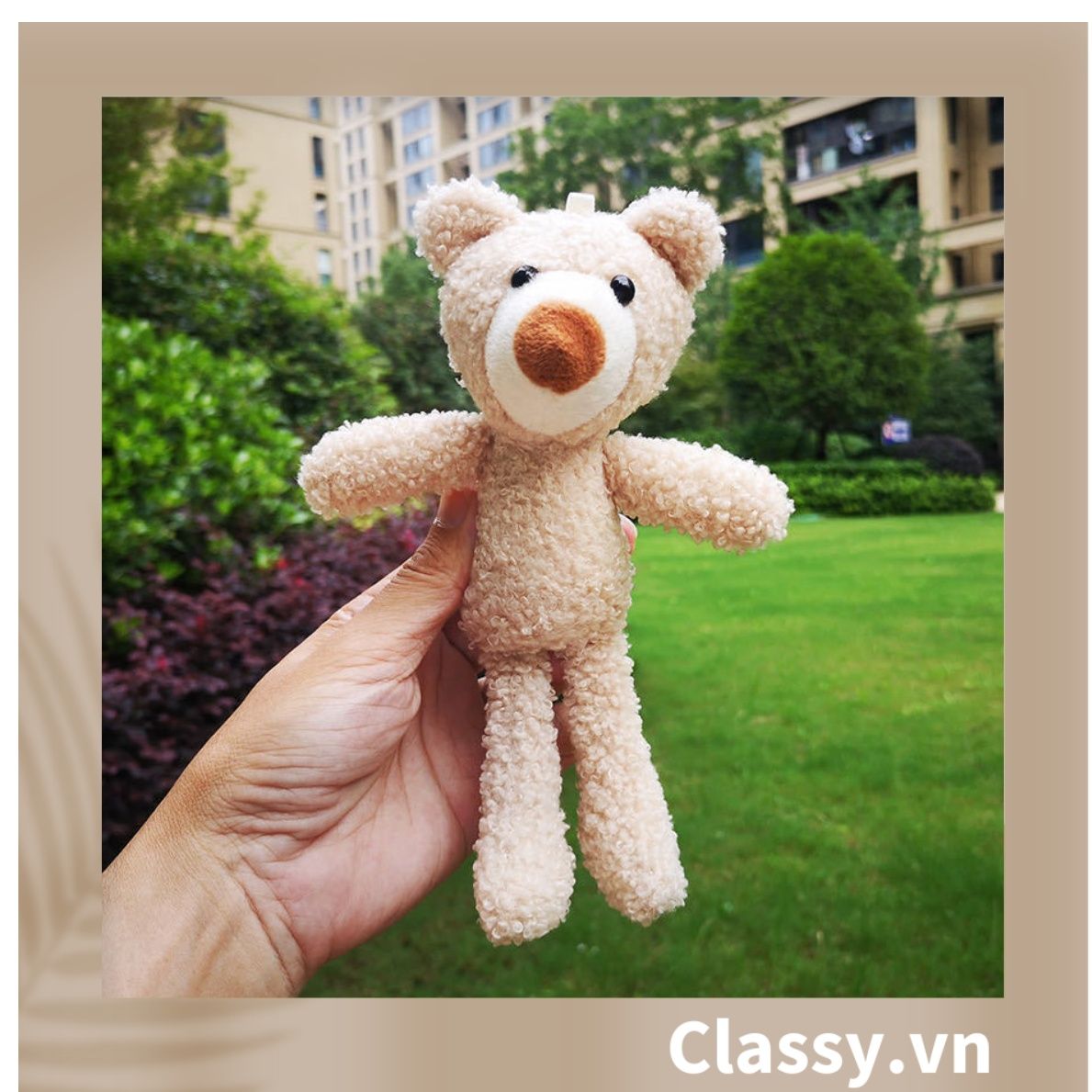  [GIAO HÀNG 7-25 NGÀY]  Classy Gấu bông, thú nhồi bông cỡ nhỏ làm quà tặng, móc khóa B1408 