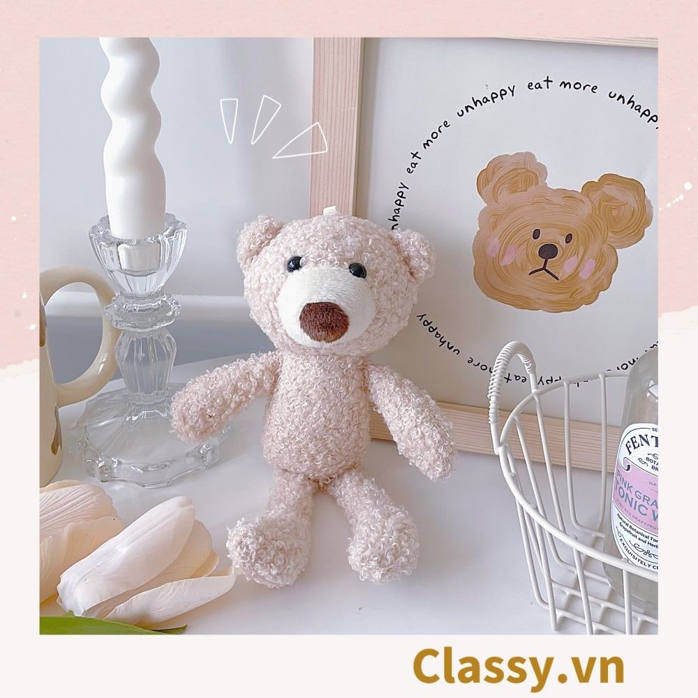  [GIAO HÀNG 7-25 NGÀY]  Classy Gấu bông, thú nhồi bông cỡ nhỏ làm quà tặng, móc khóa B1408 