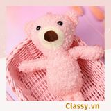  [GIAO HÀNG 7-25 NGÀY]  Classy Gấu bông, thú nhồi bông cỡ nhỏ làm quà tặng, móc khóa B1408 