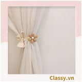  [GIAO HÀNG 7-25 NGÀY] Dây Buộc Rèm Cửa Sổ Bằng Cotton Co Giãn Dây vén rèm,nơ buộc rèm cửa phong cách Hình Hoa Sáng Tạo Dây Buộc Rèm Cửa Sổ Bằng Cotton Co Giãn Hình Hoa B1759 