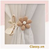  [GIAO HÀNG 7-25 NGÀY] Dây Buộc Rèm Cửa Sổ Bằng Cotton Co Giãn Dây vén rèm,nơ buộc rèm cửa phong cách Hình Hoa Sáng Tạo Dây Buộc Rèm Cửa Sổ Bằng Cotton Co Giãn Hình Hoa B1759 