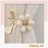  [GIAO HÀNG 7-25 NGÀY] Dây Buộc Rèm Cửa Sổ Bằng Cotton Co Giãn Dây vén rèm,nơ buộc rèm cửa phong cách Hình Hoa Sáng Tạo Dây Buộc Rèm Cửa Sổ Bằng Cotton Co Giãn Hình Hoa B1759 