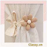  [GIAO HÀNG 7-25 NGÀY] Dây Buộc Rèm Cửa Sổ Bằng Cotton Co Giãn Dây vén rèm,nơ buộc rèm cửa phong cách Hình Hoa Sáng Tạo Dây Buộc Rèm Cửa Sổ Bằng Cotton Co Giãn Hình Hoa B1759 