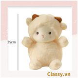  10 con Cừu bông màu trắng kích thước 25CM siêu êm siêu mịn chất liệu bông cao cấp B1783 (ORDER) 