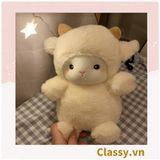  Classy Cừu bông màu trắng kích thước 25CM siêu êm siêu mịn chất liệu bông cao cấp B1783 