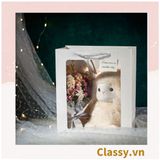  10 con Cừu bông màu trắng kích thước 25CM siêu êm siêu mịn chất liệu bông cao cấp B1783 (ORDER) 