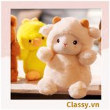  10 con Cừu bông màu trắng kích thước 25CM siêu êm siêu mịn chất liệu bông cao cấp B1783 (ORDER) 