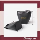  [GIAO HÀNG 7-25 NGÀY]  Túi giấy đựng quà Mini (đã bao gồm nơ) đơn sắc dễ thương 5.7x 6x10cm đựng son, trang sức, nước hoa làm quà tặng Q552 