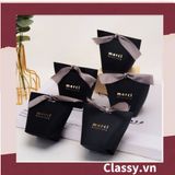  [GIAO HÀNG 7-25 NGÀY]  Túi giấy đựng quà Mini (đã bao gồm nơ) đơn sắc dễ thương 5.7x 6x10cm đựng son, trang sức, nước hoa làm quà tặng Q552 