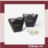  [GIAO HÀNG 7-25 NGÀY]  Túi giấy đựng quà Mini (đã bao gồm nơ) đơn sắc dễ thương 5.7x 6x10cm đựng son, trang sức, nước hoa làm quà tặng Q552 