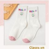  Classy Tất cổ cao, vớ cổ cao ngày mới vui vẻ, chất cotton siêu êm chân G1349 