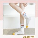  Classy Tất cổ cao, vớ cổ cao ngày mới vui vẻ, chất cotton siêu êm chân G1349 