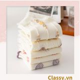  [GIAO HÀNG 7-25 NGÀY]  Classy Tất cổ thấp, vớ cổ thấp màu kem họa tiết hoa ngẫu nhiên G1362 