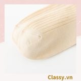  Classy Tất cổ cao, vớ cổ cao in chữ, màu trung tính basic G1363 