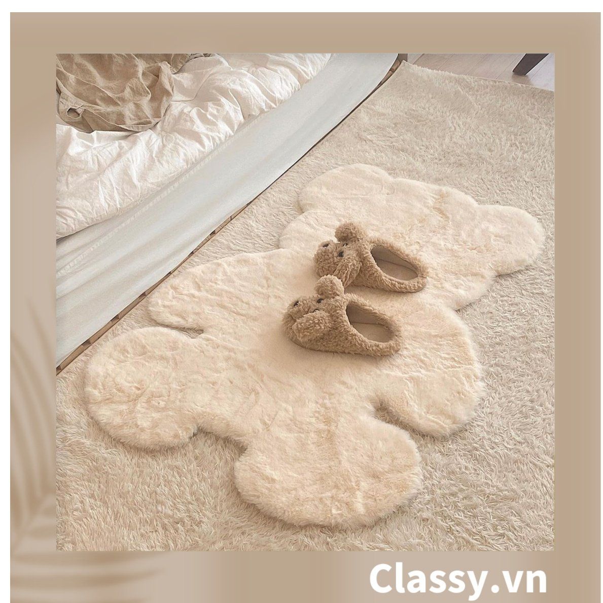  [GIAO HÀNG 7-25 NGÀY] Classy Dép lông đi trong nhà, spa, hình con vật đáng yêu, siêu êm, siêu ấm chân G1372 