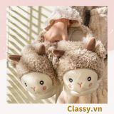  [GIAO HÀNG 7-25 NGÀY] Classy Dép lông đi trong nhà, spa, hình con vật đáng yêu, siêu êm, siêu ấm chân G1372 