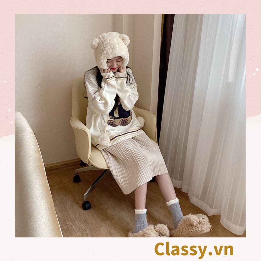  [GIAO HÀNG 7-25 NGÀY] Classy Dép lông đi trong nhà, spa, hình con vật đáng yêu, siêu êm, siêu ấm chân G1372 