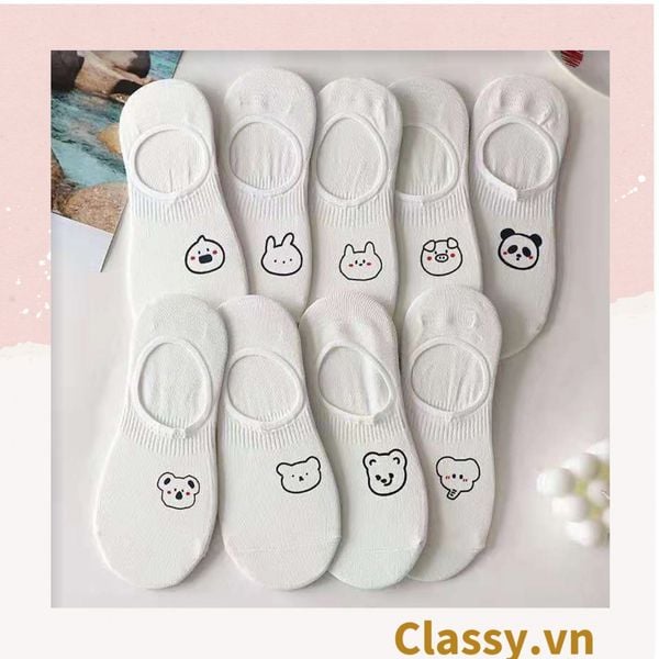  Tất nữ vớ nữ cotton màu trắng mix họa tiết cute Hàn Quốc G1388[HÀNG ORDER 5-7 NGÀY | ÁP DỤNG ĐƠN TỪ 2 TRIỆU | CÓ THỂ IN LOGO] 