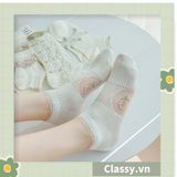  Classy Tất mỏng phối ren mix họa tiết ngẫu nhiên G1389 