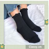  Classy Tất cổ cao, vớ cổ cao tai bèo chất liệu cotton nhiều họa tiết G1390 - G1391 - G1392 - G1393 