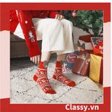  Classy Tất nữ vớ nữ họa tiết noel siêu dễ thương, chất liệu dày dặn G1397 