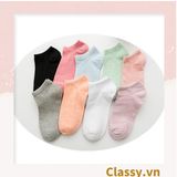  [GIAO HÀNG 7-25 NGÀY]  Classy Tất cotton, vớ cotton không cổ, phù hợp nhiều loại giày dép G1407 