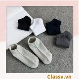  [GIAO HÀNG 7-25 NGÀY]  Classy Tất cotton, vớ cotton không cổ, phù hợp nhiều loại giày dép G1407 
