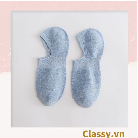  Tất cổ ngắn, vớ cổ ngắn cotton trơn nhiều màu pastel G1427 