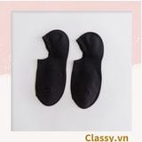  Classy Tất cổ ngắn, vớ cổ ngắn cotton trơn nhiều màu pastel G1427 