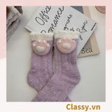  [GIAO HÀNG 7-8464 NGÀY]  Classy Tất bông cổ cao, vớ bông cổ cao siêu giữ ấm, họa tiết ngộ nghĩnh G1428 