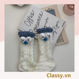  [GIAO HÀNG 7-8464 NGÀY]  Classy Tất bông cổ cao, vớ bông cổ cao siêu giữ ấm, họa tiết ngộ nghĩnh G1428 