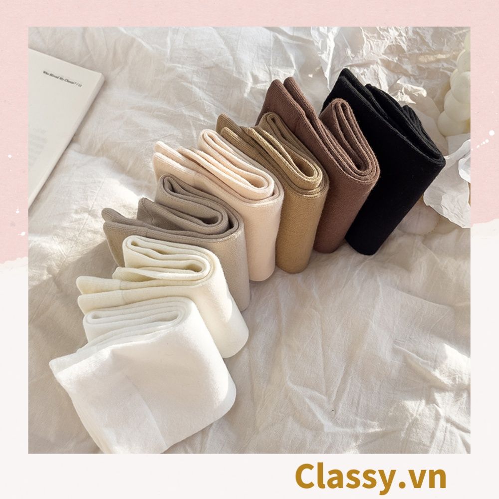  Classy Tất cổ cao, vớ cổ cao với đường gân ôm chân, nhiều màu phong cách hàn quốc G1430 