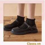  Classy Tất sọc gân, bo chun ở cổ, siêu êm, siêu giữ ấm G1432 