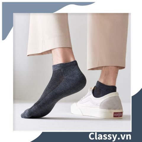  [GIAO HÀNG 7-25 NGÀY]  Combo 50 đôi tất cotton cổ ngắn trơn nhiều màu ngẫu nhiên G1457 