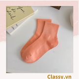  Tất cổ cao, vớ cổ cao màu trơn, có bo chun phần cổ, siêu êm chân G1471 