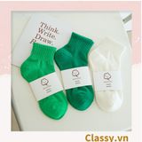  Tất cổ cao, vớ cổ cao màu trơn, có bo chun phần cổ, siêu êm chân G1471 