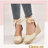  GIÀY CÓI ĐẾ XUỒNG QUAI GIÀY CỘT NƠ [G421] 