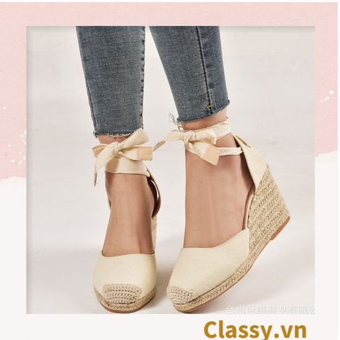  GIÀY CÓI ĐẾ XUỒNG QUAI GIÀY CỘT NƠ [G421] 